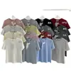 Thirteen Lines R*S Home! Novo Estilo Primavera/Verão 2026 Manga Curta Algodão Gola Redonda Slim Fit Camiseta para Mulheres