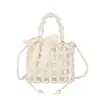 Bolso Tejido de Perlas de Diseño de Nicho para Mujer Verano 2025 Estilo Hada Suave Bolso de Hombro Cruzado de Moda Tendencia