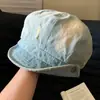 Boina de Mezclilla Desgastada Rota de Ala Ancha Circunferencia de Cabeza Grande Sombrero Octagonal Adelgazante Facial para Mujer Sombrero de Periódico Retro de Pintor
