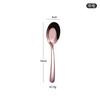 Fuente Venta al por Mayor Cuchara Hogar 304 Acero Inoxidable Cuchara Fondo Plano Tamaño Grande pequeño Cuchara Comedor Cuchara para Raspar Fruta Niños