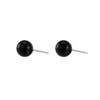 Pendientes de ónix negro simples personalidad de viajero diario pendientes de bola negra gratis atracciones de moda puesto suministro de negocio