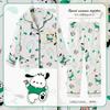 Pijamas Infantis 2025 Estilo Primavera e Outono Meninas Desenho Animado Manga Comprida Estilo Fino Crianças Grandes Adolescentes Meninos Roupa de Dormir