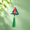 Bolsita del Festival del Bote del Dragón para niños, cordón multicolor para colgar en el cuello, bordado de cabeza de tigre, monedero, colgante de silbato, bolsita de paz para bebés Duanyang