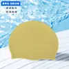 Touca de Natação de Silicone Super Elástico Adulto para Natação ao Ar Livre Confortável e Durável Cobertura de Natação à Prova D'água Proteção de Orelha Touca Antiderrapante