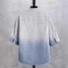 Camisa de Hombre 2026 Verano Rayas Verticales Texturizada Etiqueta Camisa de Manga Corta de Alta Gama Estilo Casual Simple para Hombre