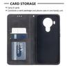 Funda magnética de cuero oscura en forma de diamante para NOKIA 1.4, tapa abatible para NOKIA C1 PLUS, funda protectora todo incluido con soporte de 5.4