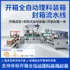 Venta Directa de Fábrica de Línea de Ensamblaje Totalmente Automática para Apertura y Sellado de Cajas para Comercio Electrónico y Fábricas de Comercio Exterior, Máquina Selladora en Forma de I para Empaque de Bordes en Cuatro Esquinas