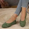 Venta al por mayor transfronteriza de zapatos de mujer de talla grande para la temporada de otoño 2026: nuevos estilos de zapatos casuales planos, de punta redonda y adornados con moños