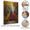 TEMU Mesmo Estilo Retro Pintura a Óleo Bruxa Quarto Pendurado Pintura Spray Pintura Canvas Poster Halloween Paisagem Sala de Estar Pintura Decorativa