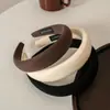 Diadema de Esponja Marrón para Niñas, de Ala Ancha, de Alta Gama, Diadema de Moda para Lavarse la Cara, Pinza para el Cabello de Alta Presión Craneal