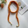 Bufanda Delgada Hueca de Capas Únicas Estilo Coreano 2026 Nuevo Estilo Harajuku Chica Picante Bufanda Larga de Punto para el Cuello