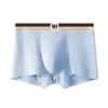 Roupa Íntima Masculina Meninos Algodão Puro Primavera & Outono Cor Sólida Meninos Adolescentes Quatro Cantos Tamanho Grande Respirável Antibacteriano Boxer Brief