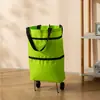 Carrito de compras portátil Carrito pequeño Mochila plegable para el hogar Bolsa de compras Carrito de mano con ruedas ligero Bolsa de compras con ruedas