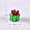 Navidad anciano muñeco de nieve micro paisajismo tren de nieve caja calcetines de Navidad regalo pequeño campana adornos de planta en maceta de resina