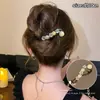 Pinza plana para el cabello que no lastima la parte posterior de la cabeza, adecuada para mujeres con cabello fino, pinza de cocodrilo elegante y exquisita, pasador versátil