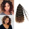 Mayorista Transfronterizo Europeo y Americano de Fibra Química para el Cabello Gogo Curl Fly Curl Crochet Hair Peluca Cabello Corto Rizado Onda Profunda