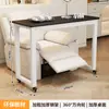 Mesa de Manicura Doble de Lujo Ligero con Ruedas, Mesa de Manicura Desmontable, Mesa de Manicura Estilo Crema Ins de Tienda Japonesa