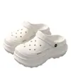 Lindos zuecos de plataforma gruesa para mujer, para hacer tú misma, para uso exterior en verano, antideslizantes, resistentes al olor, chanclas de dedo para playa