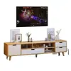 Combinación minimalista de mueble de TV y mesa de centro, adecuado para apartamentos pequeños, estilo nórdico, mueble de TV simple para el hogar, mueble bajo y mueble de almacenamiento para la sala de estar