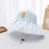 Sombrero de Sol para Bebé Primavera y Verano Gorra Infantil Verano Sombrero de Protección Solar de Malla de Ala Ancha con Flores para Hombre y Mujer