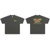 Marca de Moda Retro Americana Galeria Dept Manga Curta Masculino Casal Vtg Solto Casual Retro Camiseta