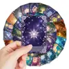 36 Cartas Oráculo de Fantasia de Compra Direta Transfronteiriça com Estética Floral e Misteriosa, todas em Inglês, Cartas de Material de Marcador de Página Decorativo