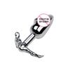 Metal liga de alumínio glande humanoide plug anal alternativa flerte masturbação expansão posterior plug anal brinquedo sexual adulto