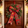 Cinta de Cuadros de Copos de Nieve Navideños Cinta para Lazos de Regalo DIY Decoraciones para Árbol de Navidad Decoraciones