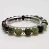 [Las aguas tranquilas son profundas] Pulsera de Cristal de Cabello Verde Natural para Mujer La más Fácil de Combinar Blanqueamiento Pulsera Avanzada de Cristal de Cabello Verde Al por Mayor