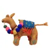 Estilo Ins Linda Muñeca de Fieltro de Lana Camello León Cordero Bolsa Colgante Llavero Colgante Adornos Lindos para Fotos