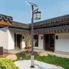 Luz Solar Antigua de Jardín Impermeable para Exteriores de una Sola Cabeza Doble Cabeza Luz de Paisaje de Jardín Iluminación de Jardín Luz de Calle
