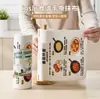 Panos rasgados à mão estilo Ins, descartáveis para uso seco e úmido, limpeza de cozinha, lavagem de louça, receita pintada à mão, panos preguiçosos