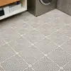 Alfombrilla Antideslizante para Piso de Baño con Diseño Hueco Entrelazado, Alfombrilla Drenante de Agua para Uso Doméstico, Alfombrilla Anticaídas para Inodoro, Alfombrilla de Cobertura Total para Plato de Ducha