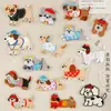 Adesivos Bordados de Cachorrinho de Desenho Animado Autoadesivos Prontos para Uso Acessórios para Capa de Celular DIY Adesivos de Remendo Acessórios para Sapatos e Chapéus Adesivos de Tecido
