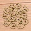 2 cores 11 * 14mm DIY acessórios de joias redondos ocos pingente de relâmpago máquina de pendurar colar pulseira acessórios