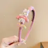 Diadema Infantil para Niña Dibujos Animados Kulomi Cabello Despeinado Adorno para el Cabello Parte Superior del Cráneo Alto Niña Bucle en la Cabeza con Diente Diadema Antideslizante
