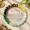Xiyin tk pulsera explosiva transfronteriza de piedra natural ojo de tigre cuarzo rosa piedra Shoushan pulsera elástica de cuentas hecha a mano al por mayor