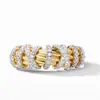 Nuevo anillo de verano con líneas geométricas europeas y americanas para mujer, anillo de aleación con pequeño diamante incrustado, joyería de moda con personalidad