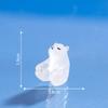 Micro Paisagem Cena Decoração Resina Artesanato Urso Polar Luminoso DIY Jóias Pequenos Acessórios Glaciar Pequenos Ornamentos Boneca