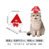 Nuevo Producto de Z Factory Serie Navideña de Amazon Sombreros Triangulares para Mascotas Gatos y Perros, Lindas Decoraciones Navideñas