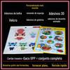 Adesivos Personalizados Adesivos Estéreo 3D Espuma Bolha Material PVC Personagem Infantil Desenho Animado Etiquetas Autoadesivas