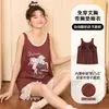 Pijama de Algodón con Copas Integradas para Mujer, Estilo Nuevo de Verano, Dulce y Lindo, Conjunto de Camisola y Shorts Talla Grande, Ropa para el Hogar