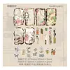 Pacote de Materiais Retrostory Série Anos de Luz e Sombra Diário Vintage Material para DIY Base de Decoração 51 Folhas 8 Designs