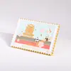 Pingente oco de pérola estilo chinês tradicional, ímã de geladeira de metal, relevo em resina da Torre do Grou Amarelo, adesivo magnético, souvenir cultural e criativo com tema de viagem