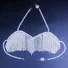 Europeu e Americano Hot Exagerado Borla Strass Sutiã Calcinha Body chain Mulheres Sexy Shiny Acessórios Body chain