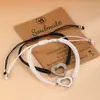 Pulsera de Pareja Nuevo Amor Transfronteriza Creativa Europea y Americana de Acero Inoxidable con Forma de Corazón Hueco Pulsera Tejida Femenina Venta Directa de Fábrica