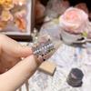 Pulseira de Coroa de Princesa com Pérola Incrustada em Ouro de Areia Francês Antigo para Transmissão ao Vivo de Camélia, Joia de Mão Feminina Oca de Seda, Venda por Atacado