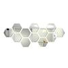 Adhesivos de pared de espejo acrílico hexagonal estéreo transfronterizo autoadhesivo sala de estar dormitorio pared de fondo decoración del hogar espejo suave