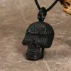 Venda quente transfronteiriça joias de aço titânio moda punk de nicho europeu e americano caveira totalmente cravejada pingente masculino atacado de fábrica