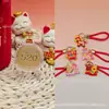 Colgante de Moneda de Oro Puro 999 "Éxito en la Lista Dorada", Serie "Hazte Rico Inmediatamente", Cordón, Regalo de Promoción de Tienda de Oro